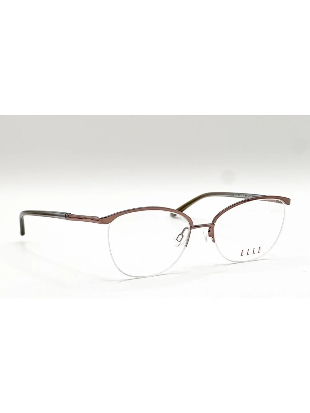 Elle EL13502 BR Brown Cat Eye Authentic Eyeglass Frames 53-17-140
